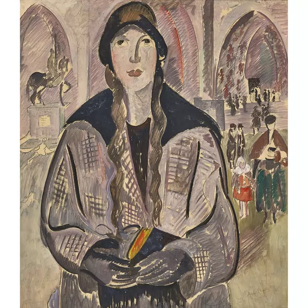 Dimanche, ou jeune fille aux tresses