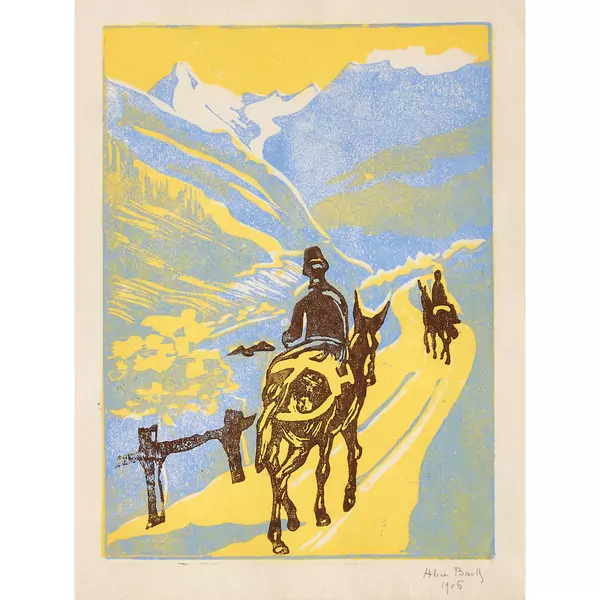 "Mulets dans le Val d'Hérens"