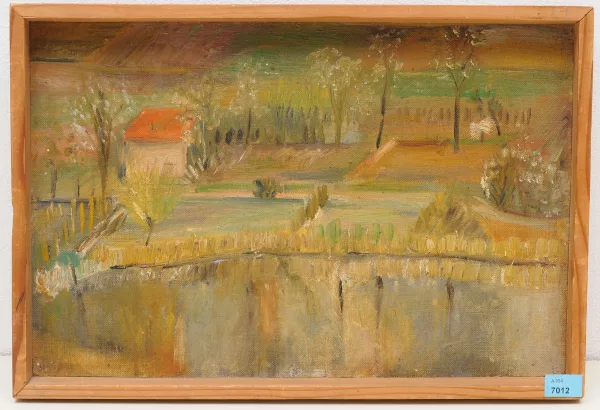Alis Guggenheim — Haus am See" (Lago di Muzzano?)