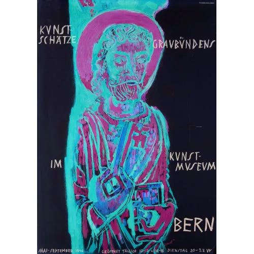 Alois Carigiet — "Kunstschätze Graubündens im Kunstmuseum Bern 1946".