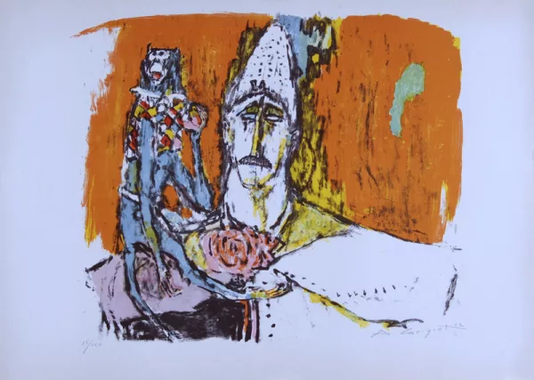 Alois Carigiet — Harlekin mit Affe, 1962