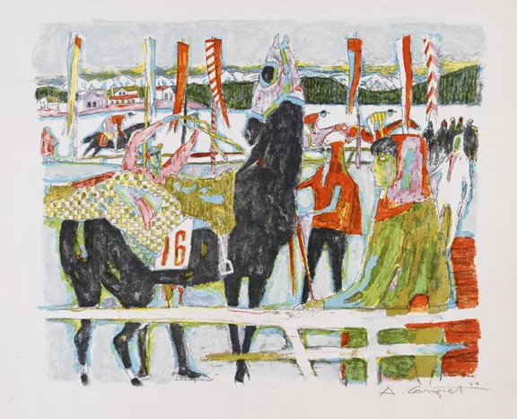 Alois Carigiet — Pferderennen, 1964