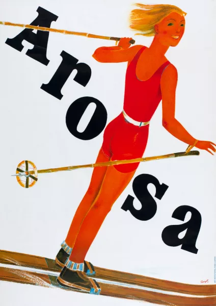 Alois Carigiet — Plakat. Arosa, 1931