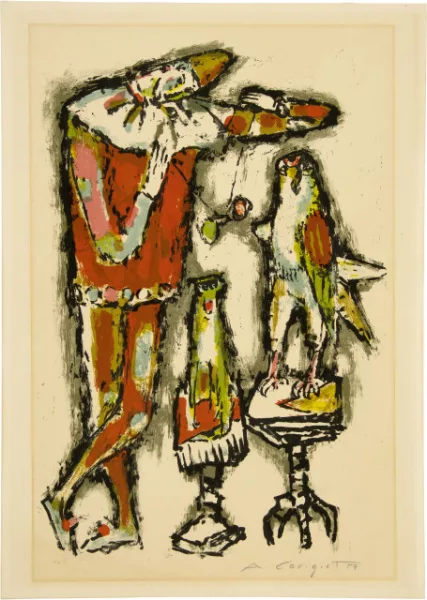 Alois Carigiet — Harlekin mit Diavolo. - Die kleine Tänzerin. - Konfrontation
