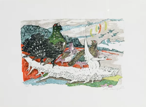 Alois Carigiet — Auerhahn und Perlhühner, 1978