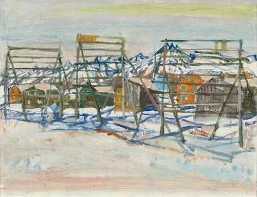 ALOIS CARIGIET — Winterliche Landschaft. — Koller Auktionen