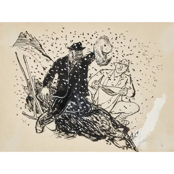 Alois Carigiet — "Murmeltierausgrabung".