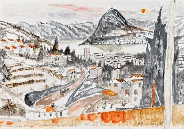 Alois Carigiet — Lugano im Schnee, 1961