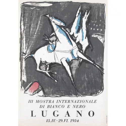 Alois Carigiet — "III monstra internationale di bianco e nero Lugano 1954".