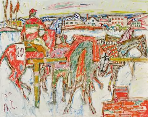 ALOIS CARIGIET — Sattelplatz in Davos. 1970. — Koller Auktionen