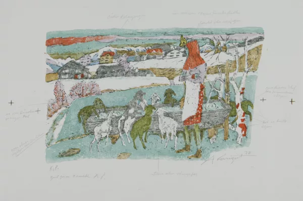Alois Carigiet — Schaftränke, 1978