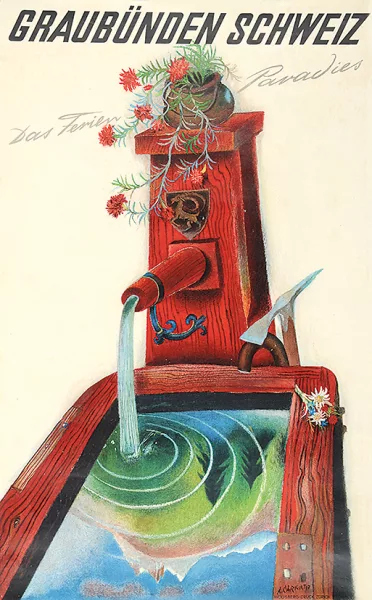 Alois Carigiet — Graubünden Schweiz - Das Ferienparadies, 1937
