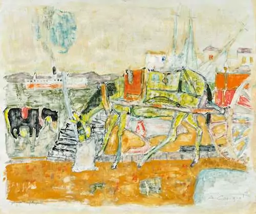ALOIS CARIGIET — The yellow horse of Ägina. 1962. — Koller Auktionen