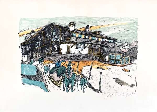 Alois Carigiet — Bergbauernhaus, 1982