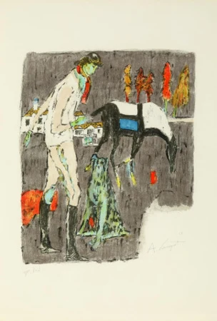 Reiterin mit Hund, 1967