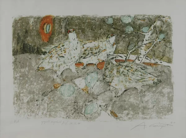 Alois Carigiet — Schneehühner, 1970