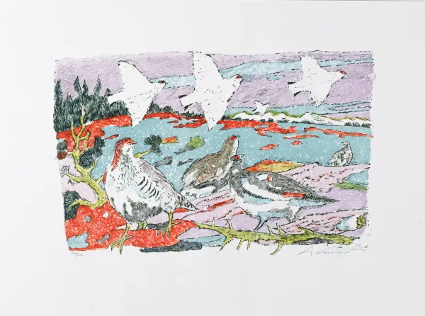 Alois Carigiet — Schneehühner, 1978