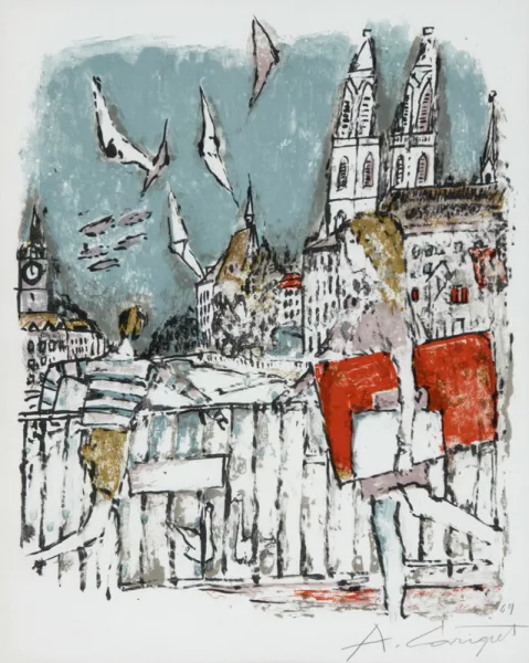Alois Carigiet — Zürcher Innenstadt, 1969