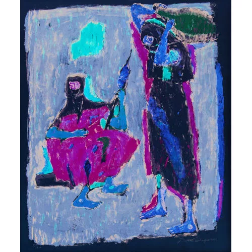 Alois Carigiet — Orientalische Figurenszene.