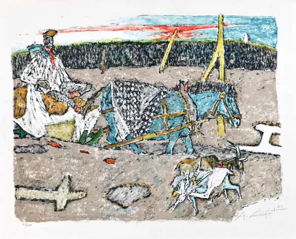 Alois Carigiet — Gefährt in der Dämmerung, 1975
