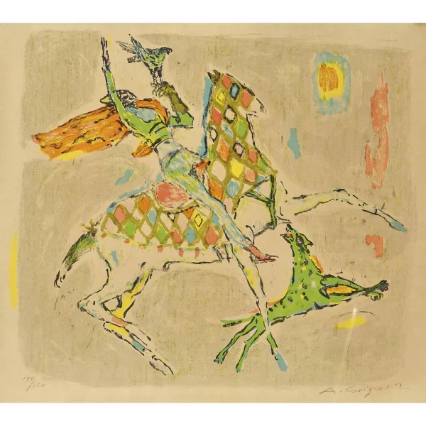 Alois Carigiet — Reiter und Falke.