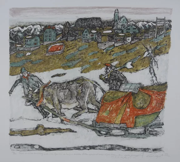 Alois Carigiet — Kuhgespann, 1976