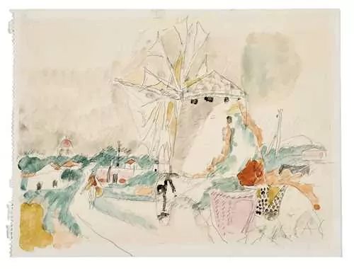 ALOIS CARIGIET — Windmühle. 1969. — Koller Auktionen