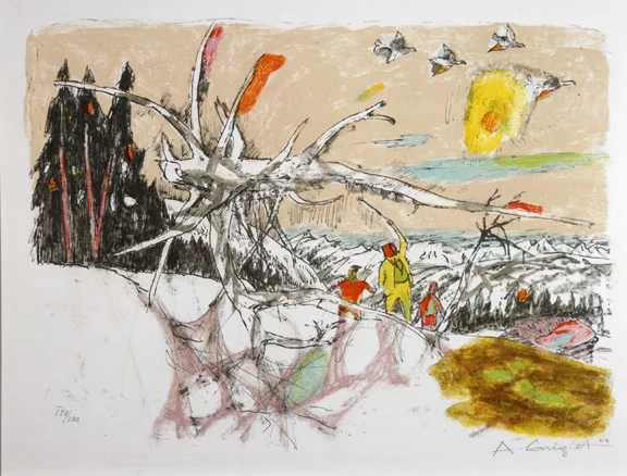 Alois Carigiet — Skifahrer, 1964