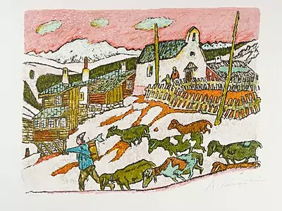 Alois Carigiet — Dezember 2017 (A147) - Auktionsstart: 15.12.2017, 15:30 — Schuler Auktionen