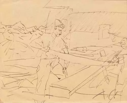 ALOIS CARIGIET — Die Säger. 1947. — Koller Auktionen