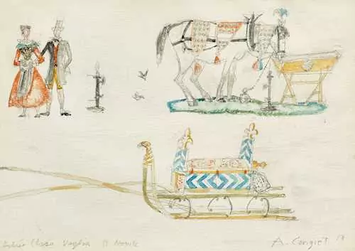 ALOIS CARIGIET — Entrée Chesa Veglia, St. Moritz. 1958. — Koller Auktionen