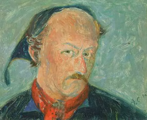 ALOIS CARIGIET — Self portrait. 1945. — Koller Auktionen
