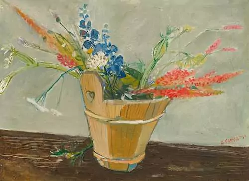 ALOIS CARIGIET — Still life of flowers. 1943. — Koller Auktionen