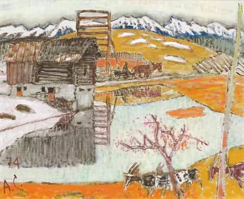 ALOIS CARIGIET — Die Schmelzwasserteiche. 1974. — Koller Auktionen