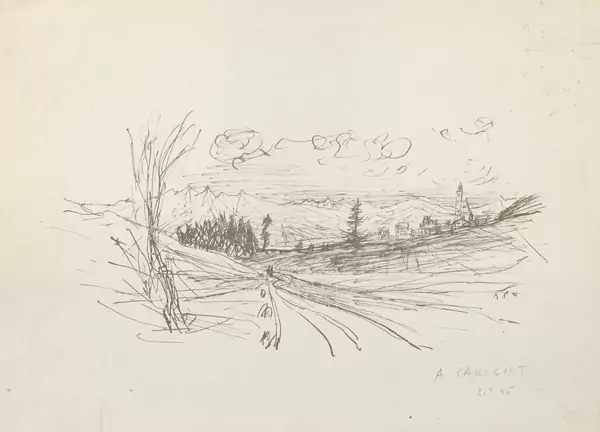 Alois CARIGIET (1902-1985), 'Paysage', lithographie — DognyAuction