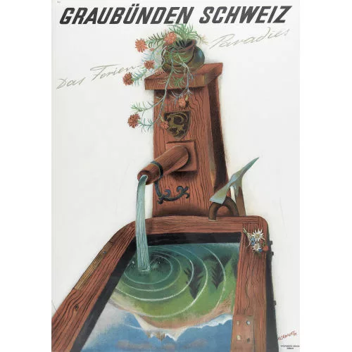 Alois Carigiet — "Graubünden Schweiz".