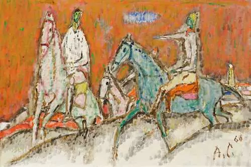 ALOIS CARIGIET — Rider in the dunes. 1967. — Koller Auktionen