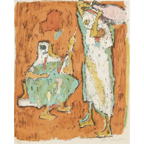 Alois Carigiet — Orientalische Figurenszene.