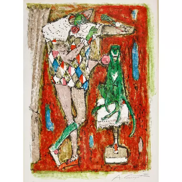 "Harlekin mit Diavolo"