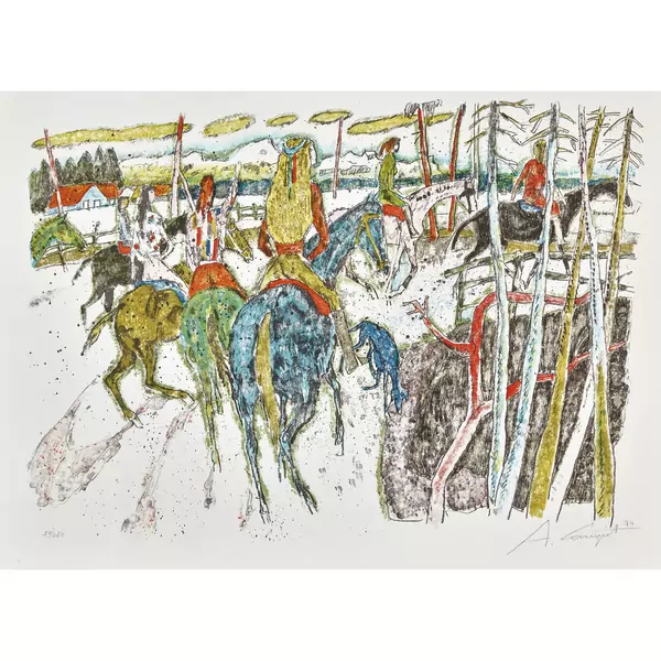 "Reiter am Waldrand"