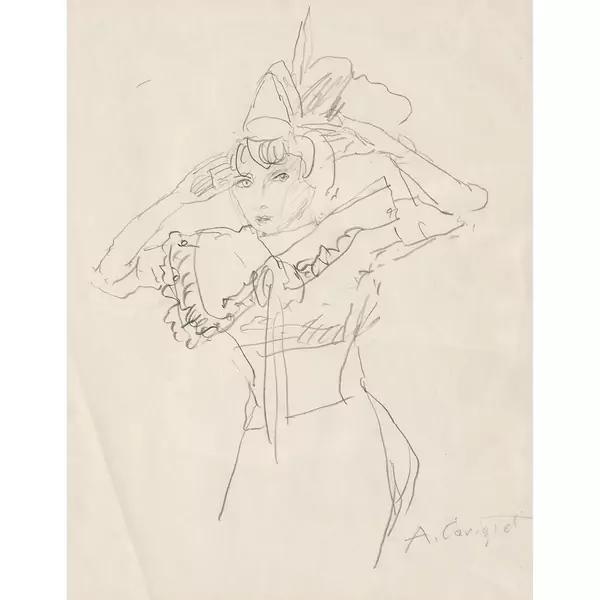 Mädchen mit erhobenen Armen