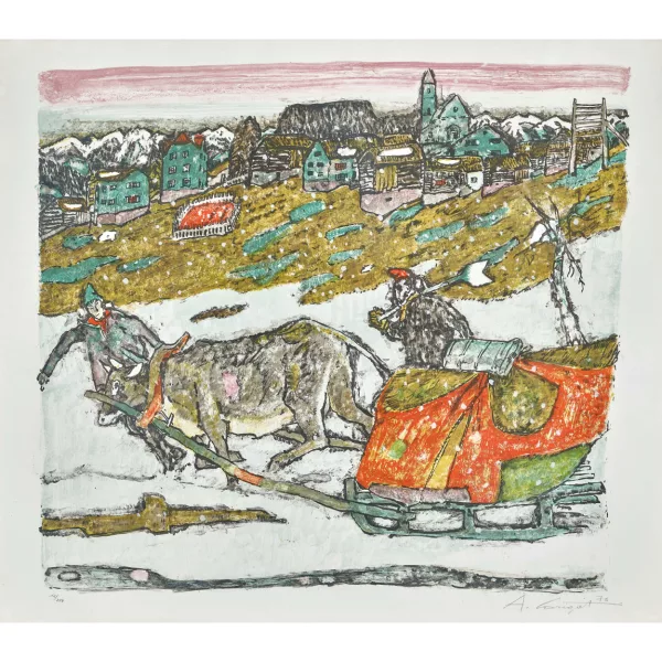Alois Carigiet — Hornschlitten.