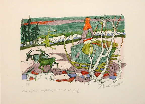 Alois Carigiet — Landschaft, 1978
