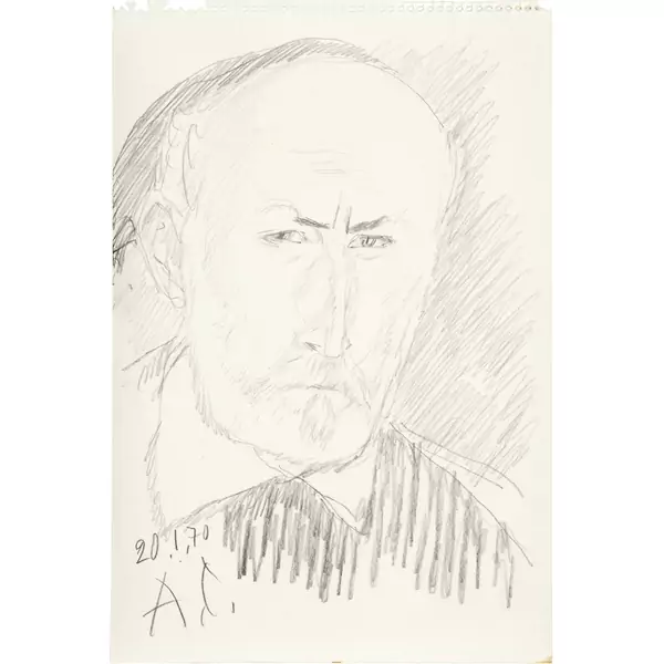 Alois Carigiet — Selbstbildnis — Galerie Kornfeld