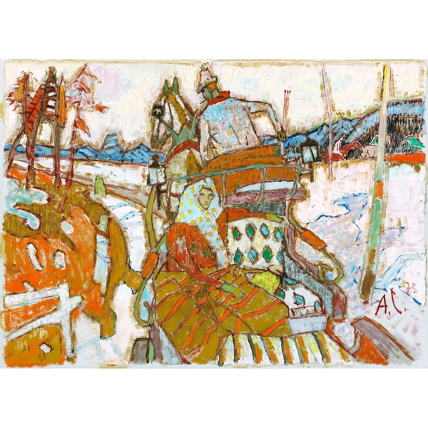 Alois Carigiet — KUTSCHENFAHRT, 1973 CARRIAGE RIDE, 1973