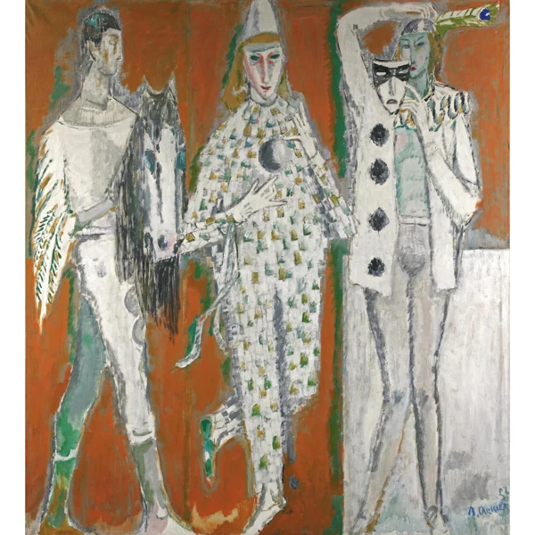 Alois Carigiet — FIGUR DER MITTE (PANNEAU FÜR DIE WOHNUNG EINES BASLERS), 1952 FIGURE IN THE MIDDLE (PANEL FOR THE HOME OF A BASELIAN), 1952