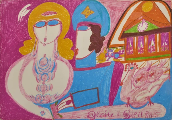 Aloïse Corbaz —  Gloire à Dieu Rosière