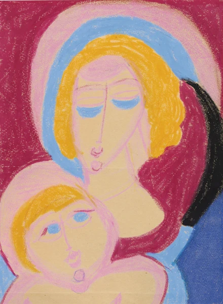 Aloïse Corbaz — Adoration des mages Maratti