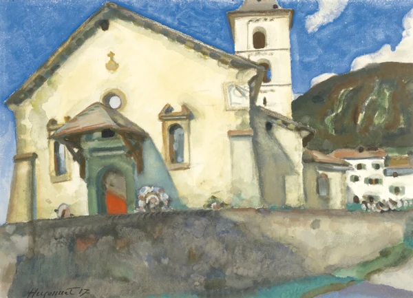 Aloys Hugonnet — EGLISE VALAISANNE, 1917VALAISAN CHURCH, 1917