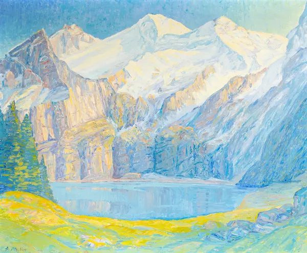Oeschinensee mit Blüemlisalp